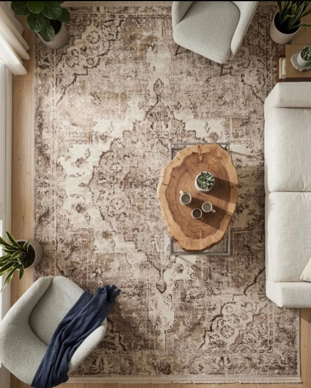 Tapis Vintage Sienna-Sand
